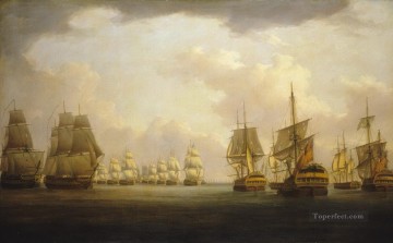 海戦 Painting - フィニステレ岬の海戦
